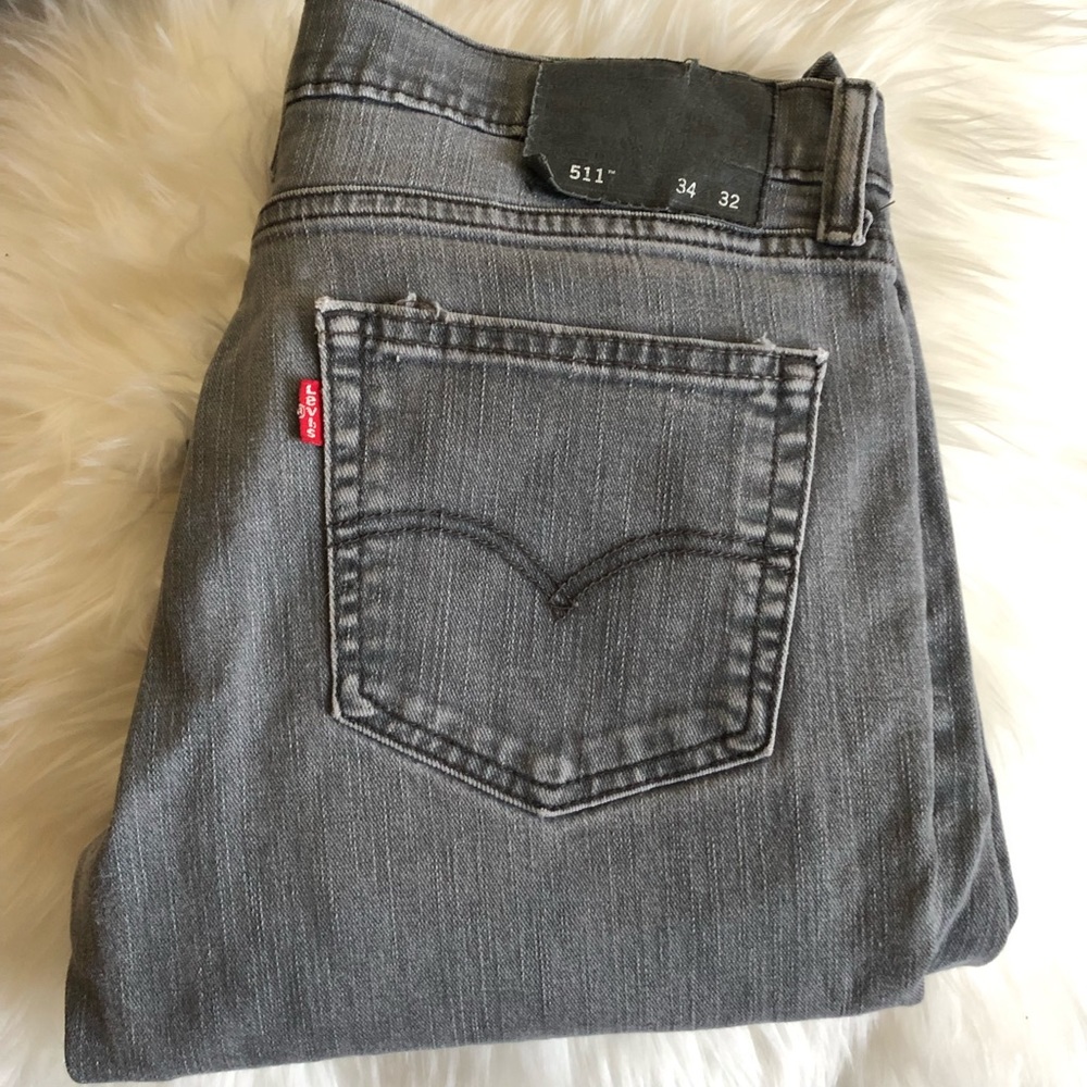 Grey Distressed Men’s 511 Levi’s
